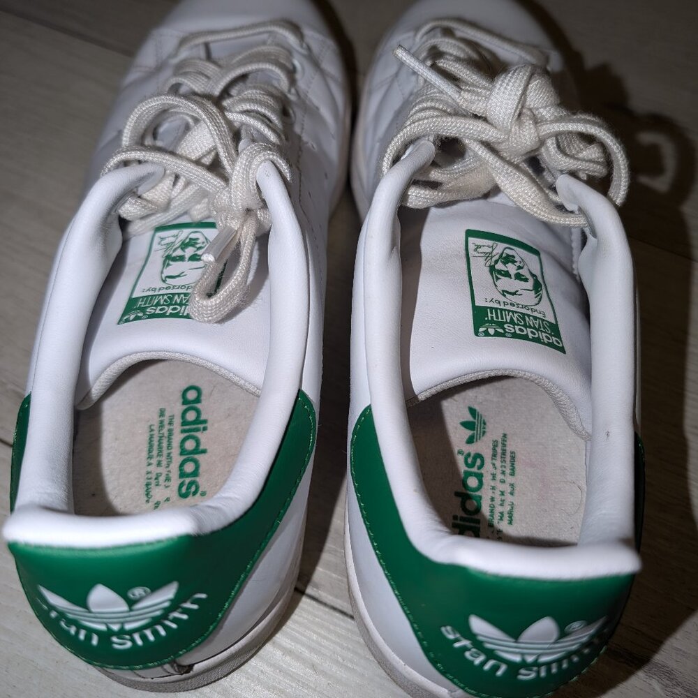 Adidas Mens Stan Smith White Fashion Sneaker Size 8.5